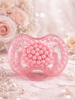 Baby Luxury Soother avent with pink pearls