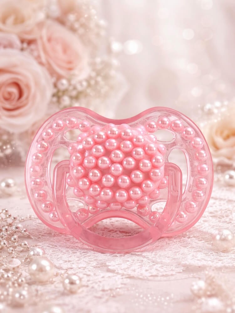 Baby Luxury Soother avent with pink pearls Baby Luxury Soother avent with pink pearls