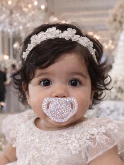 Baby Dummy Avent with Crystals Swarovski Multicolor