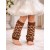 Baby girl leg warmers Giraffe