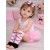 Baby girl leg warmers Ballet pink