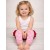 Baby girl leg warmers Pink with hearts
