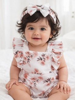 Girls' Rompersuits Floral