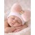 Newborn Hospital Hat Pink Fluffy Bow