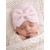 Newborn girl hat for hospital with Pink Bow