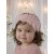 Girl Dusty Pink Feather and Lace Headband