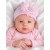 Newborn hospital hat Chiffon & pearls