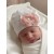 Newborn baby girl hospital hat Light pink bouquet