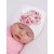 Baby girl hat for hospital Cherry flowers