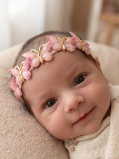Baby girl butterfly headband
