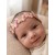 Dusty pink butterfly crown headband