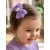 Girl hair clip Lavender rosette bow