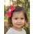 Girl Hair clip Coral rosette bow