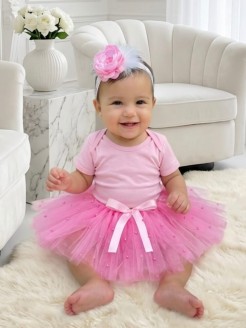 Handmade Baby Pink Tutu Tulle Skirt