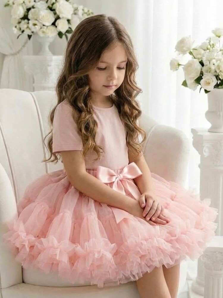 Girl Tutu Skirt Pale Pink