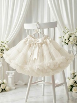 Flower girl Tutu Skirt Ivory