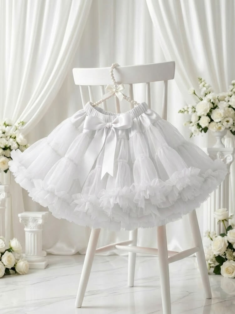 Flower Girl White Tutu Skirt Flower Girl White Tutu Skirt