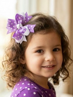 Girl Hair Clip Lavender Boutique Bow