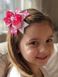 Girl Hair Clip Fuchsia Boutique Bow