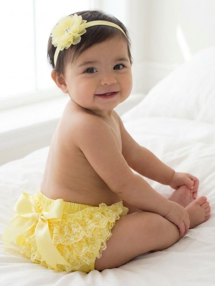 Baby Girl Tutu Bloomer Yellow