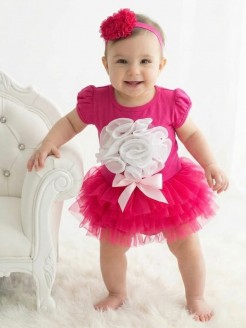 baby girl birthday outfit set