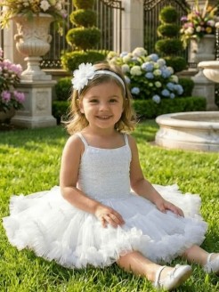 White tutu dress for girl