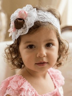 Handmade Baby Headband Multicolor Vintage Roses