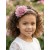 Baby Girl Headband Dusty Pink Satin Tulle Flower