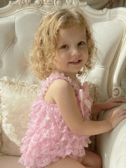 Girl Lace Top Baby Pink
