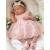 Baby Barefoot Sandals Set Pink Lace