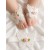 Baby Barefoot Sandals and Headband Set White Butterfly with Pink