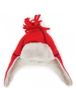 Baby Girl Winter Hat Red Trapper