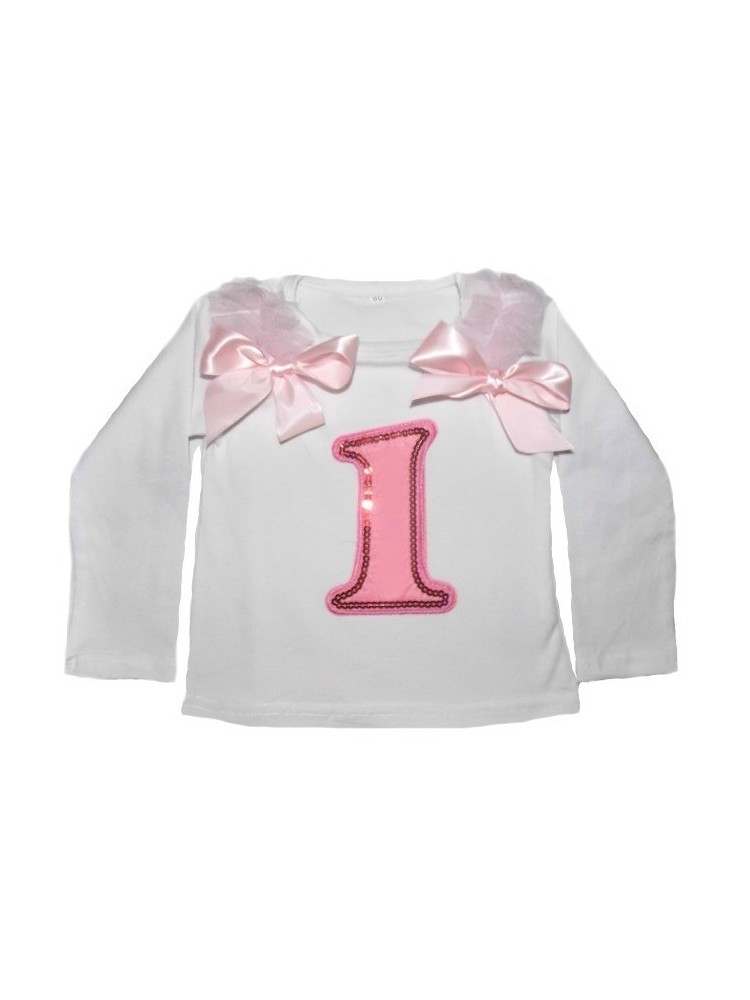 Long Sleeved First Birthday Top