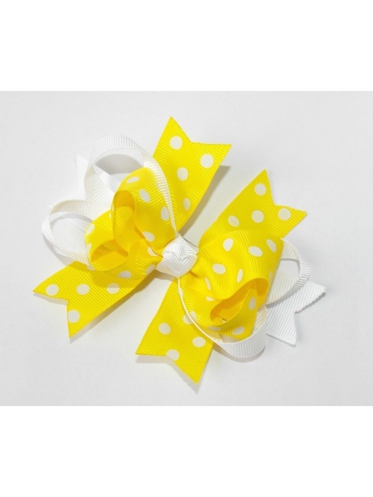 Girl Hair Clip Yellow Boutique Bow