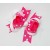 Hair clip-fuchsia boutique bow