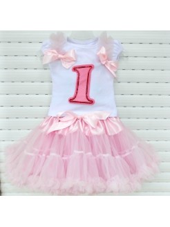 Baby Girl 1st Birthday Cotton Top