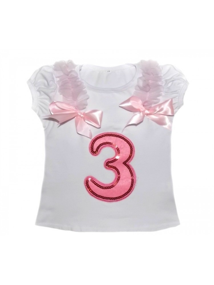 Baby Girl 3st Birthday Cotton Top