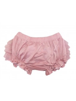 Baby Girl Frilly Bloomer Pants Vintage Dusty Pink