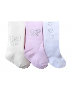 Baby girl tights with diamante