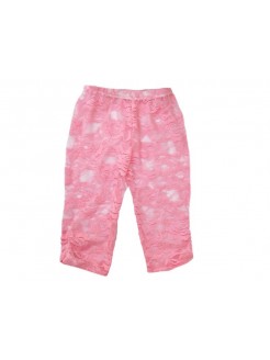 Baby Girl Lace Leggings Coral pink