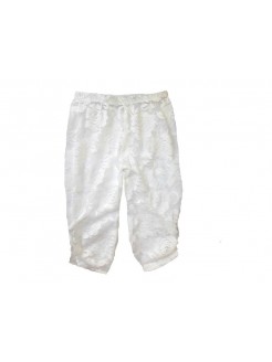 Baby Girl Lace Leggings Ivory white