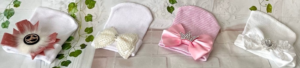 Baby girl hats handmade in UK