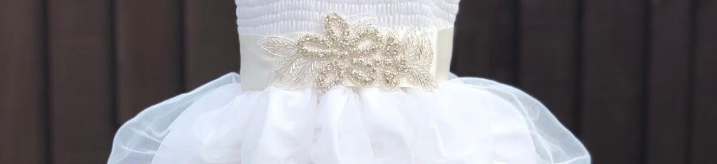 Baby girl flower sash belt
